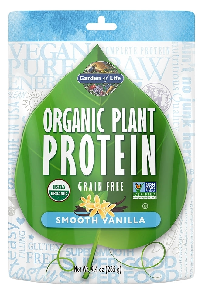 Organic Plant Protein Smooth Vanilla 9.4 oz (265 g)