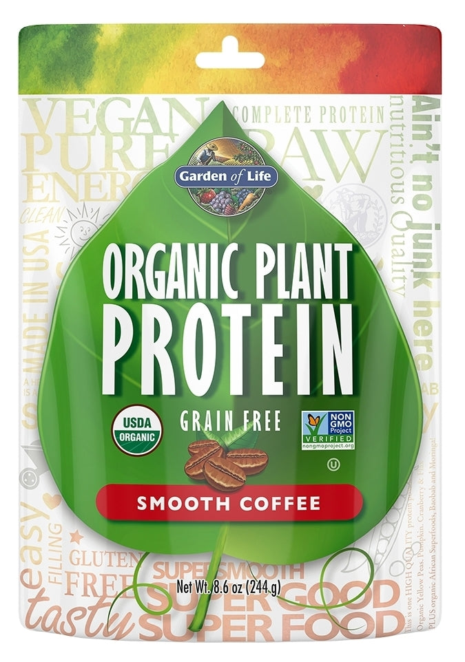 Organic Plant Protein Smooth Coffee 8.6 oz (244 g)