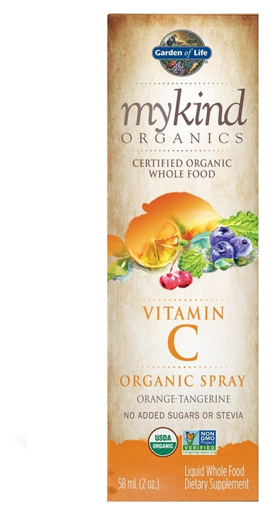 mykind Organics Vitamin C Spray Orange-Tangerine 58 ml (2 oz)