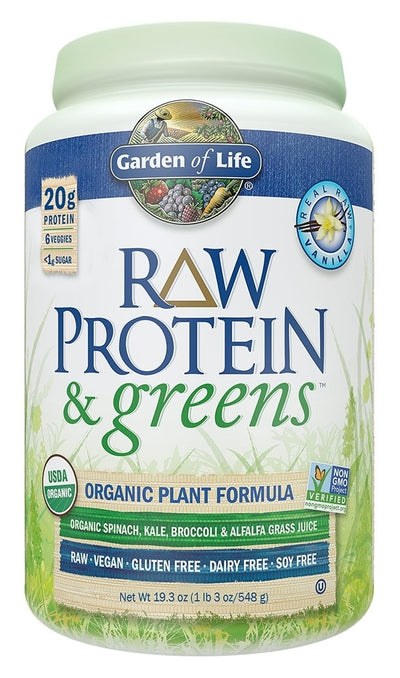 RAW Protein & Greens Vanilla 19.3 oz (548 g)