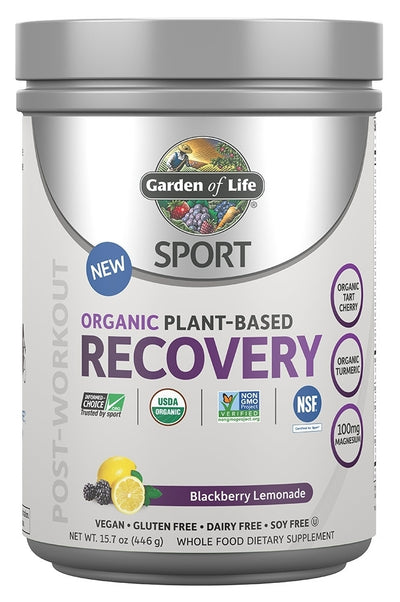 SPORT Organic Plant-Based Recovery Blackberry Lemonade 15.7 oz (446 g)