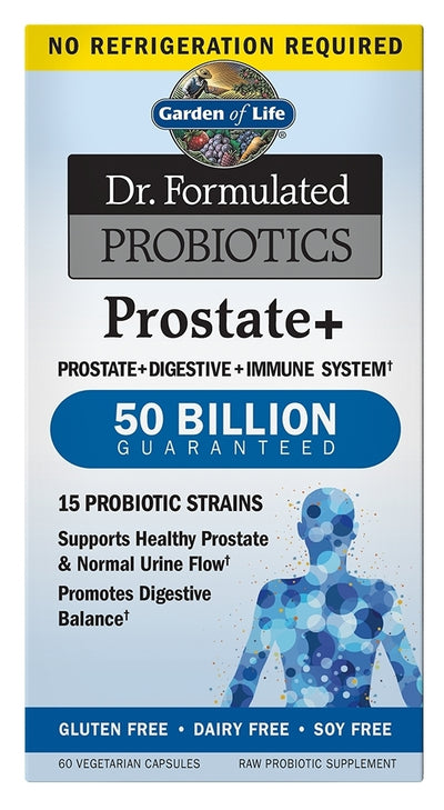 Dr. Formulated Probiotics Prostate+ Shelf-Stable 60 Vegetarian Capsules