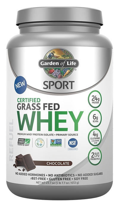 SPORT Certified Grass Fed Whey Protein Chocolate 23.7 oz (1 lb 7.7 oz / 672 g)