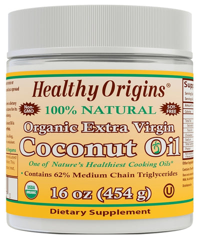 Organic Extra Virgin Coconut Oil 16 oz (454 g)