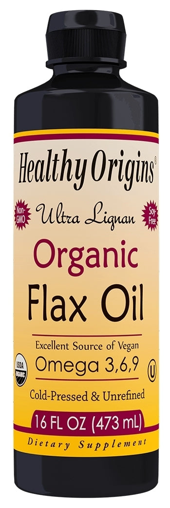 Organic Flax Oil Ultra Lignan 16 fl oz (473 ml)