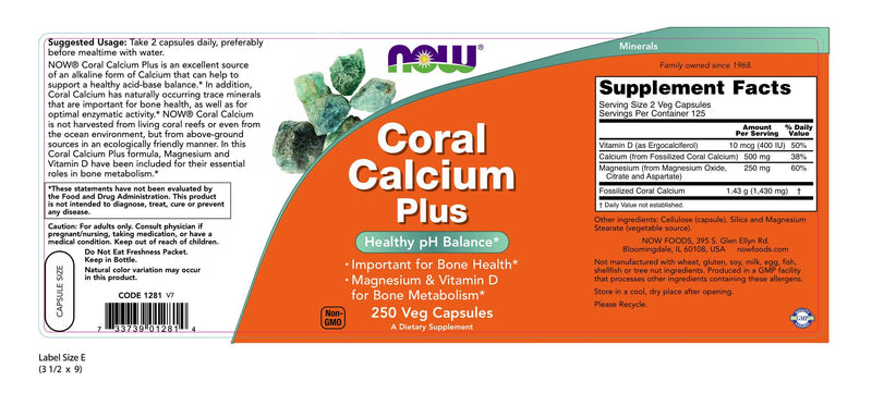 Coral Calcium Plus 250 Veg Capsules