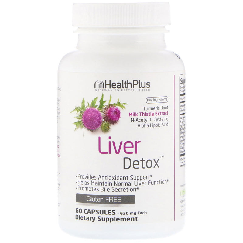 Liver Detox 60 Capsules by Health Plus best price