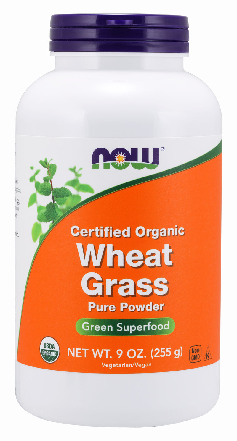 Wheat Grass Certified Organic 9 oz (255 g) | By Now Foods - Best Price