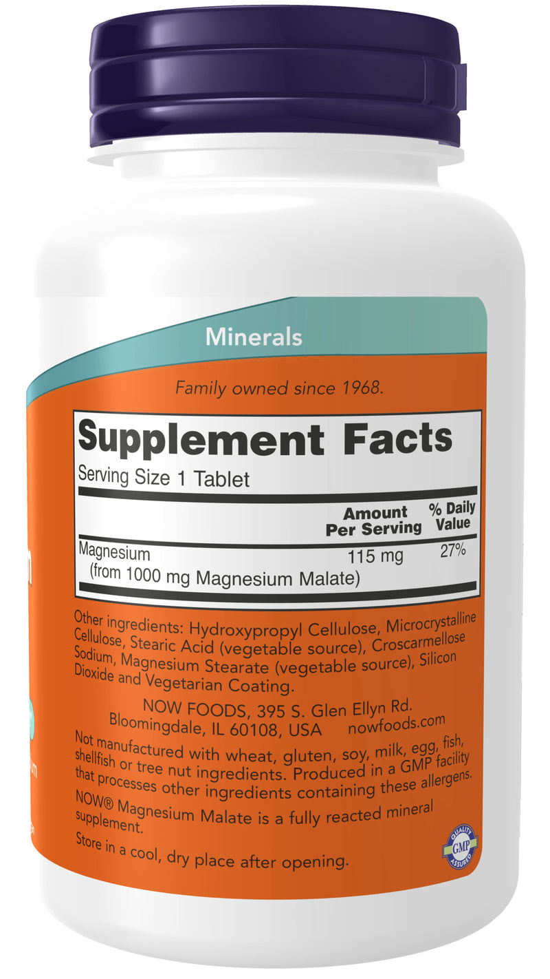 Magnesium Malate 1000 mg 180 Tablets
