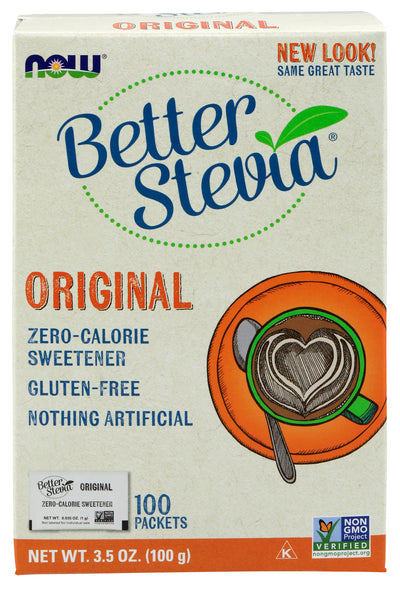 NOW Foods, Better Stevia Original 100 Packets