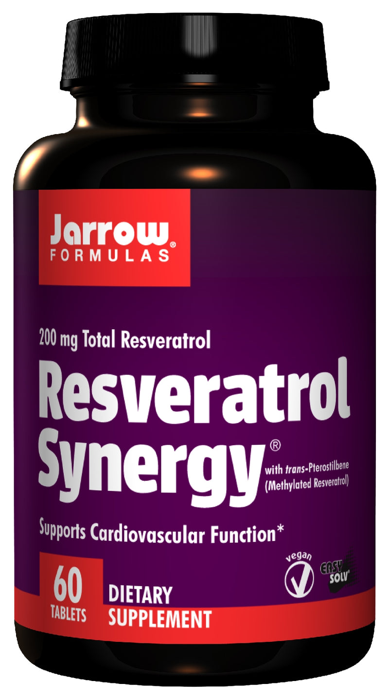 Resveratrol Synergy 200 mg Total Resveratol 60 Tablets