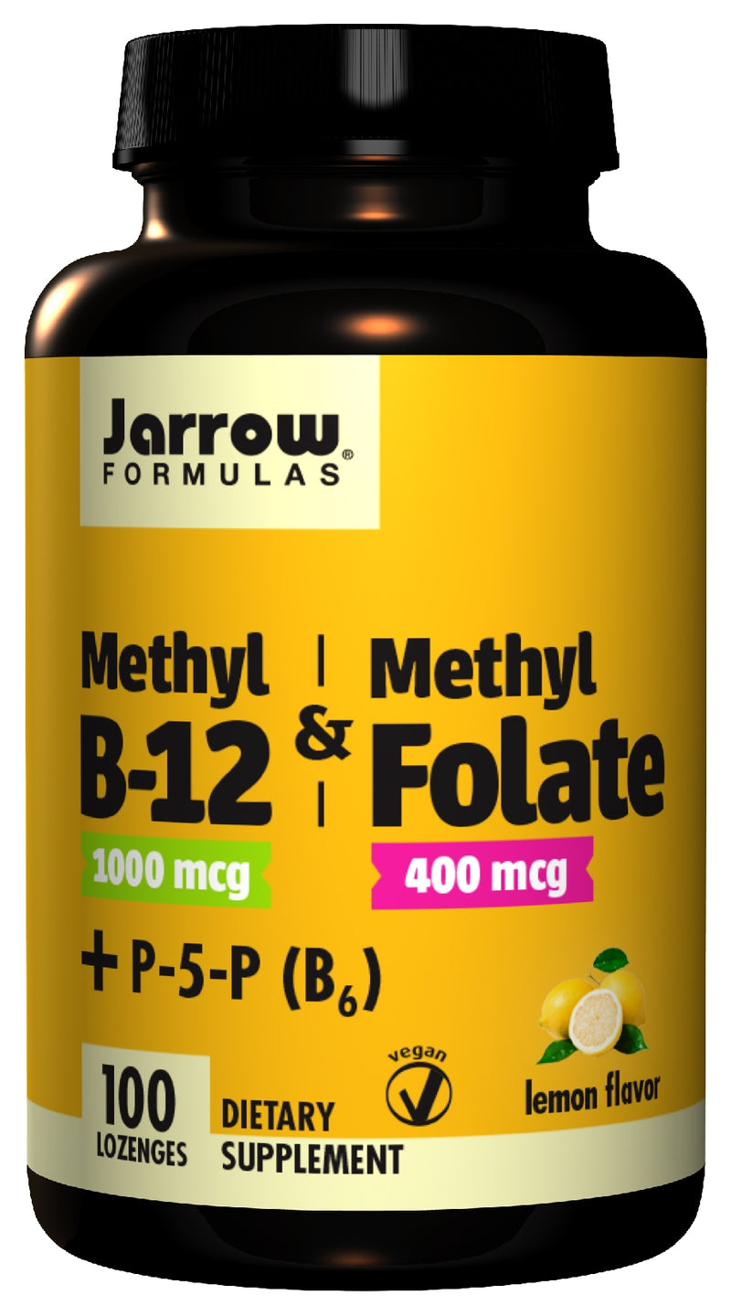Methyl B-12 1000 mcg & Methyl Folate 400 mcg 100 Lozenges