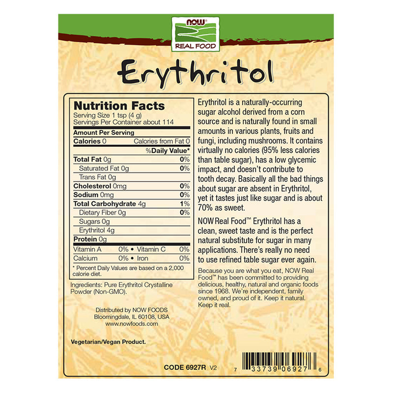 NOW Foods, Erythritol 1 lb (454 g)