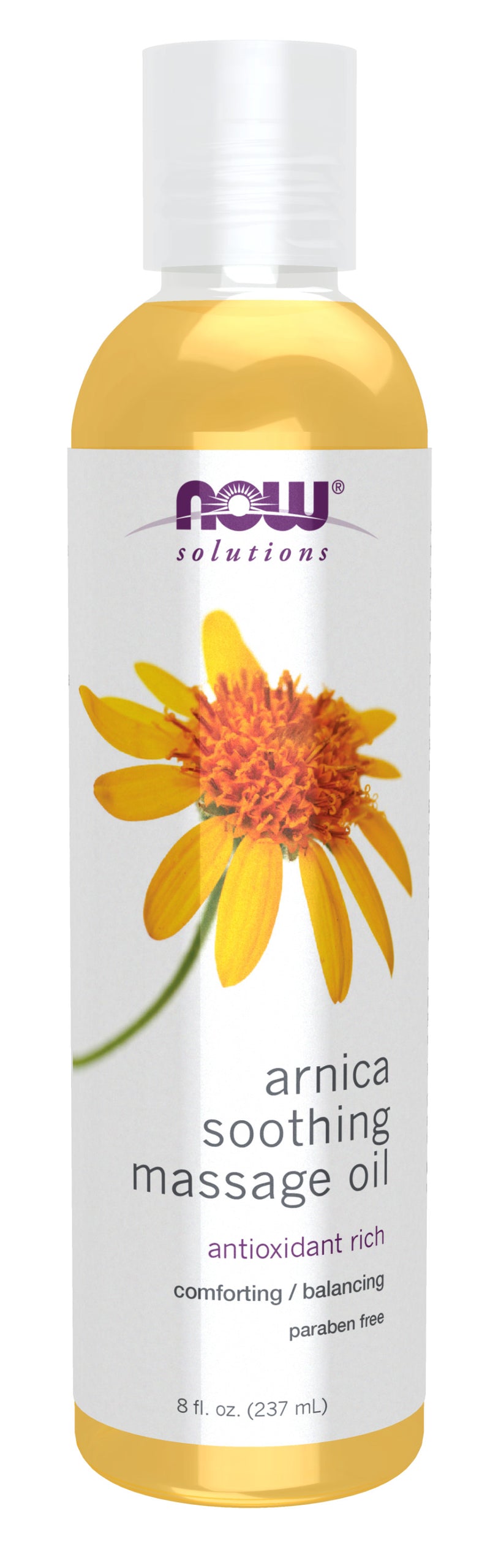 Now Solutions - Arnica Warming Relief Massage Oil 8 fl oz (237 ml)