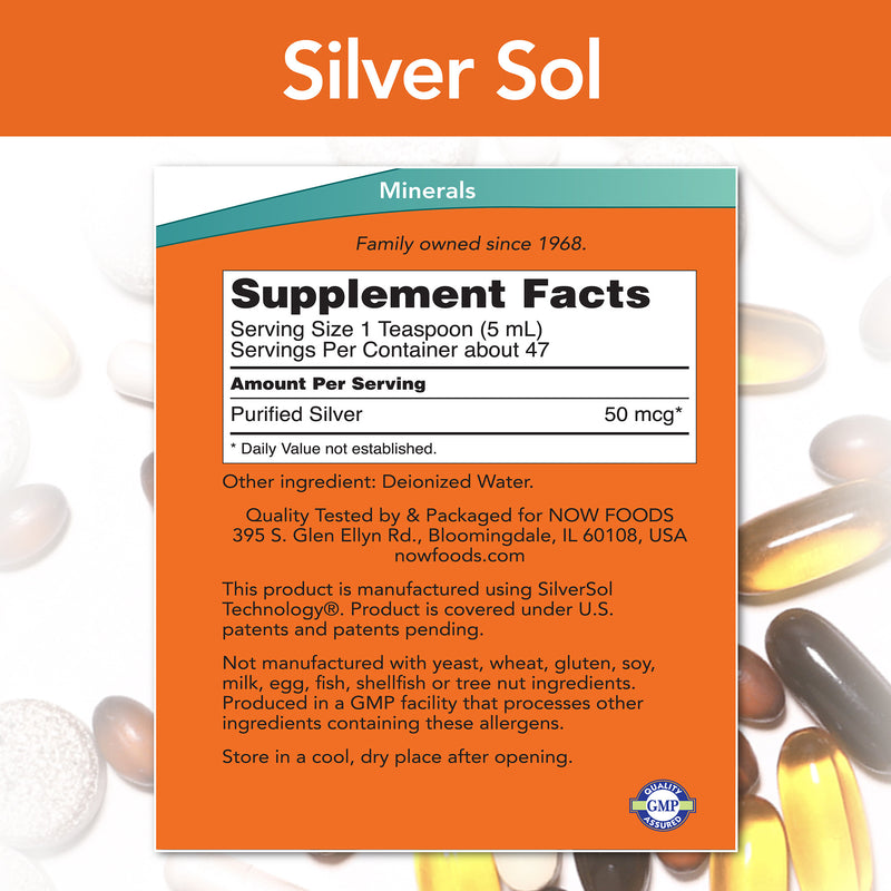 Silver Sol 8 fl oz (237 ml), by NOW Foods