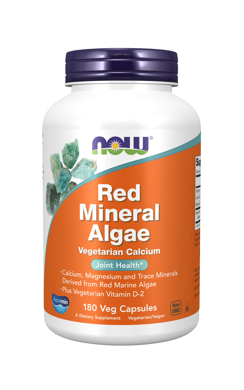 Red Mineral Algae 180 Veg Capsules | By Now Foods - Best Price