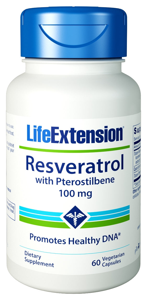 Resveratrol with Pterostilbene 100 mg 60 Vegetarian Capsules