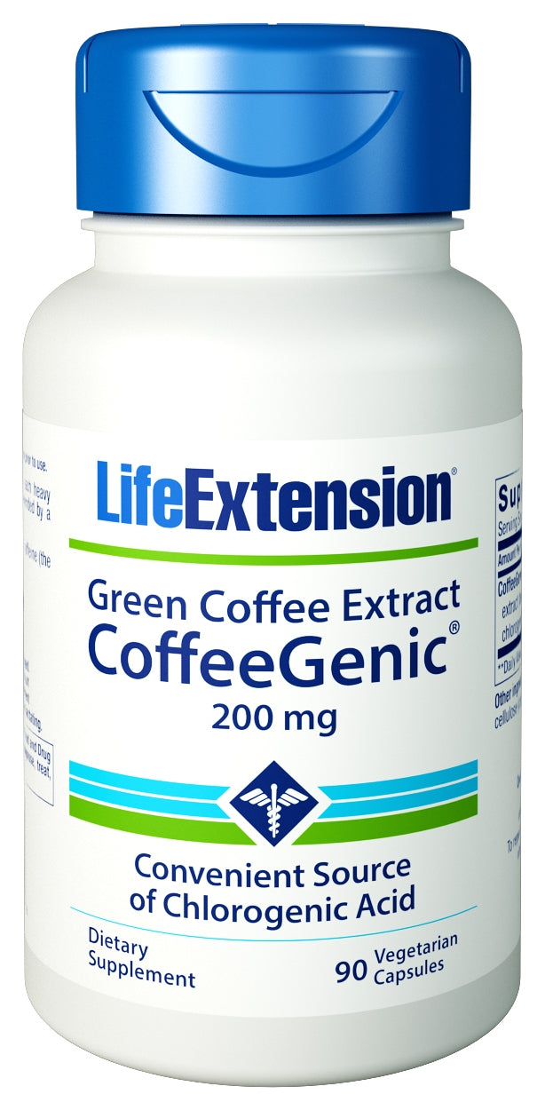 CoffeeGenic Green Coffee Extract 200 mg 90 Vegetarian Capsules