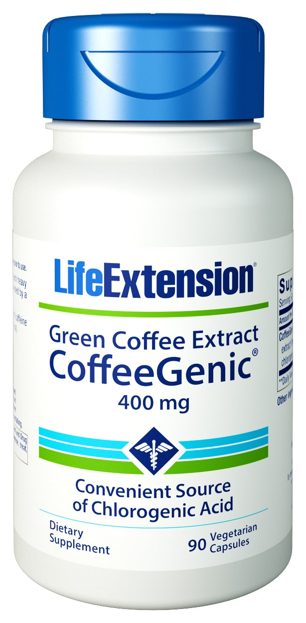 CoffeeGenic Green Coffee Extract 400 mg 90 Vegetarian Capsules