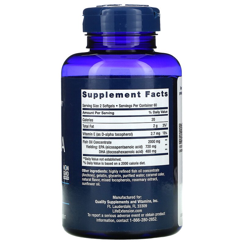 Mega EPA/DHA 120 Softgels by Life Extension best price