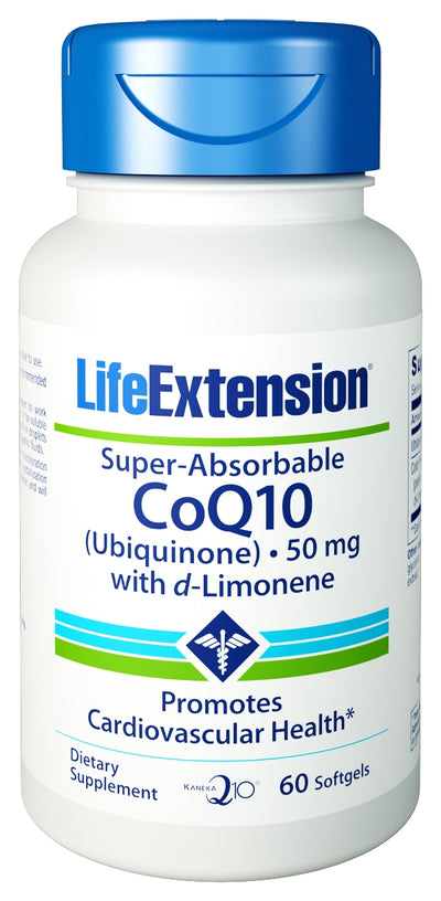 Super-Absorbable CoQ10 with d-Limonene 50 mg 60 Softgels