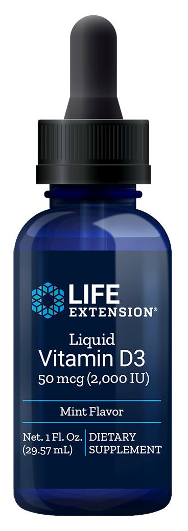 Liquid Vitamin D3 50 mcg (2000 IU) (Mint) 1 fl oz.
