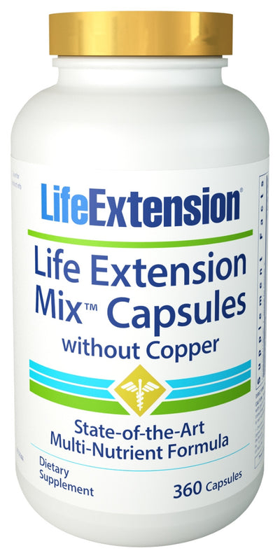 Life Extension Mix Capsules without Copper 360 Capsules