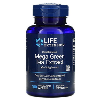 Mega Green Tea Extract (Decaffeinated) 100 Vegetarian Capsules by Life Extension best price