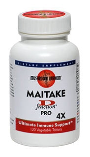 Maitake D-Fraction Pro 4X 120 Vegetable Tablets