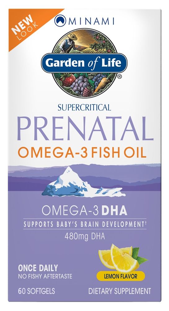 Supercritical Prenatal Omega-3 Fish Oil Lemon Flavor 60 Softgels