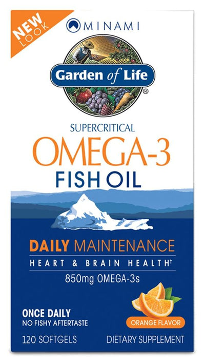 Omega-3 Fish Oil 850 mg Orange Flavor 120 Softgels