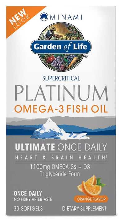 Platinum Omega-3 Fish Oil Formula Orange Flavor 30 Softgels