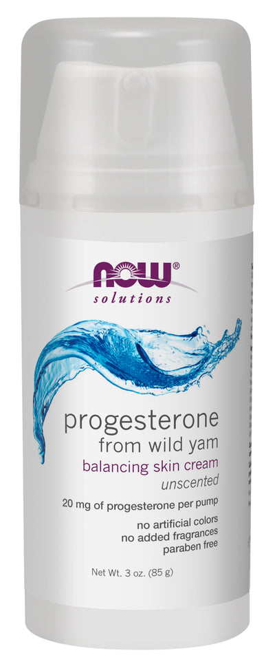 Natural Progesterone Liposomal Skin Cream Unscented 3 oz (85 g) | By Now Foods - Best Price