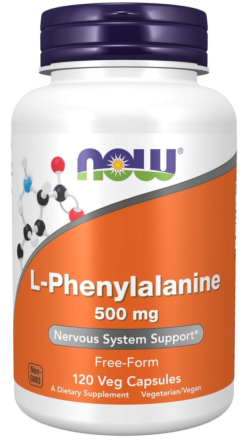 L-Phenylalanine 500 mg 120 Veg Capsules - 2 Pack