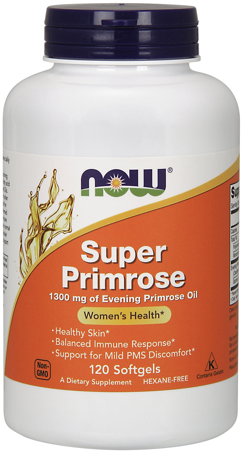 Super Primrose 1300 mg 120 Softgels | By Now Foods - Best Price