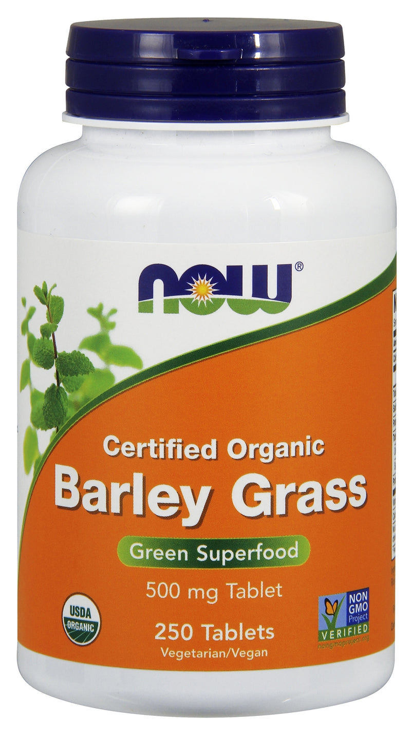 Barley Grass Certified Organic 500 mg 250 Tablets
