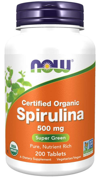 Spirulina 500 mg 200 Tabs by Now Foods best price