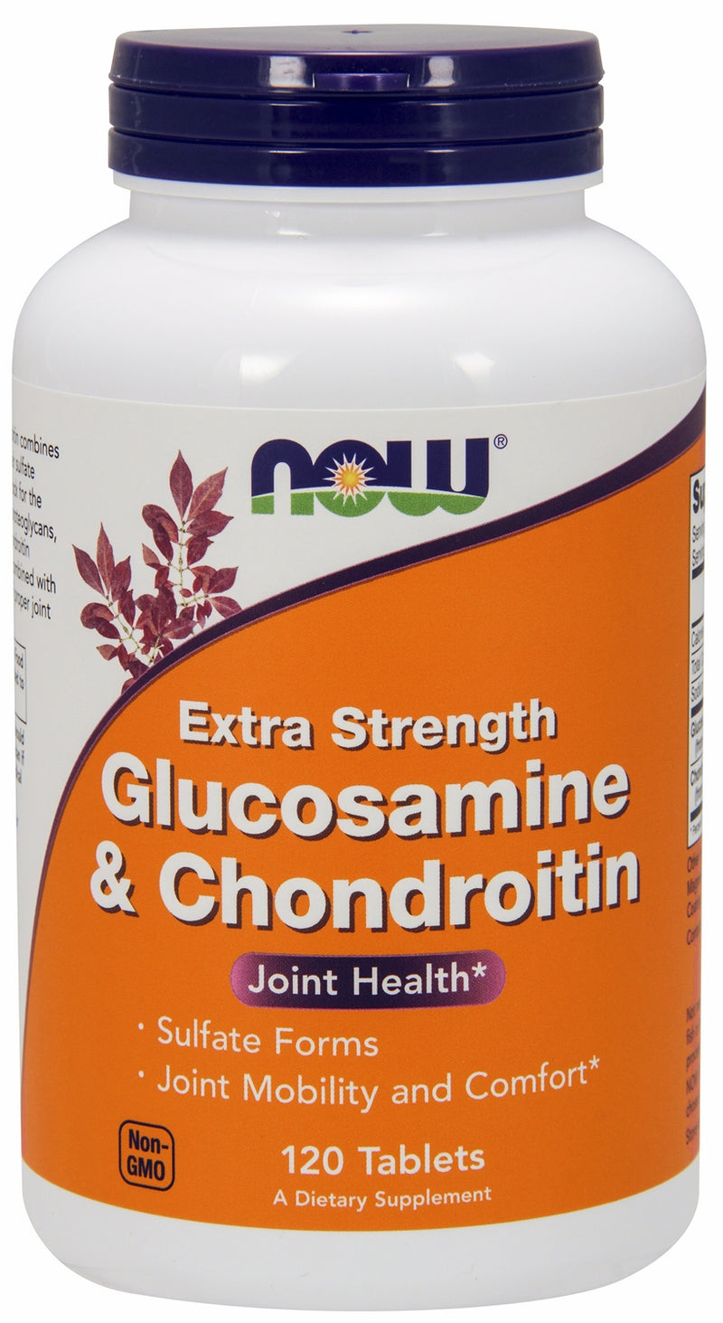 Glucosamine & Chondroitin Extra Strength 120 Tablets | By Now Foods - Best Price