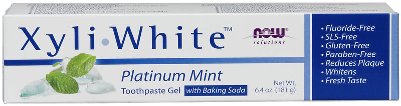 XyliWhite Platinum Mint Toothpaste Gel with Baking Soda 6.4 oz (181 g) | By Now Foods - Best Price