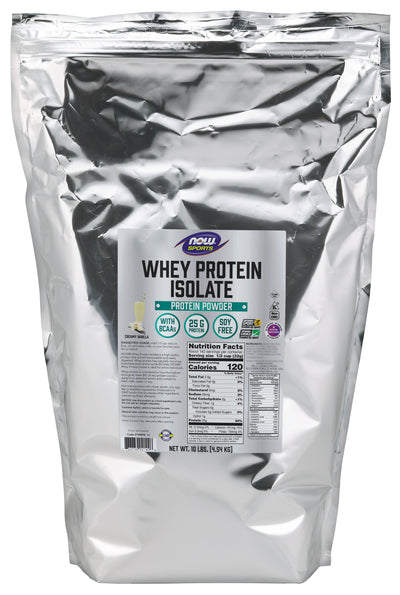 Whey Protein Isolate Natural Vanilla 10 lbs (4.54 kg) | By Now Sports - Best Price