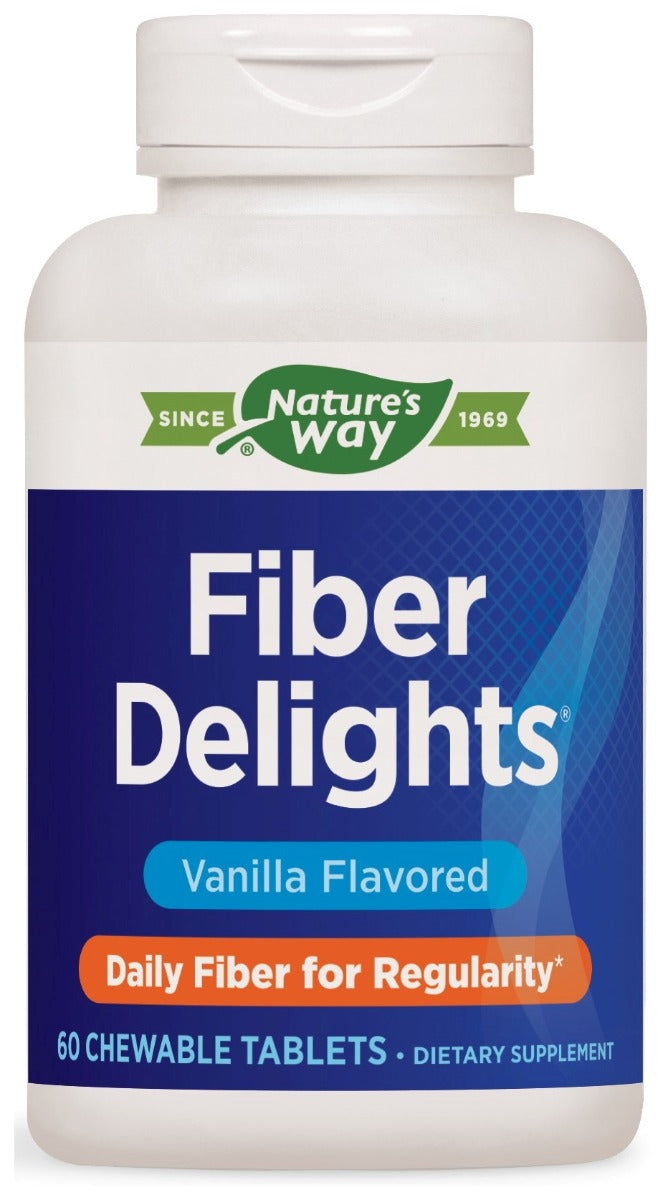 Fiber Delights Vanilla Flavored 60 Chewable Tablets