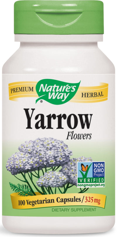 Yarrow Flowers 325 mg 100 Vegetarian Capsules
