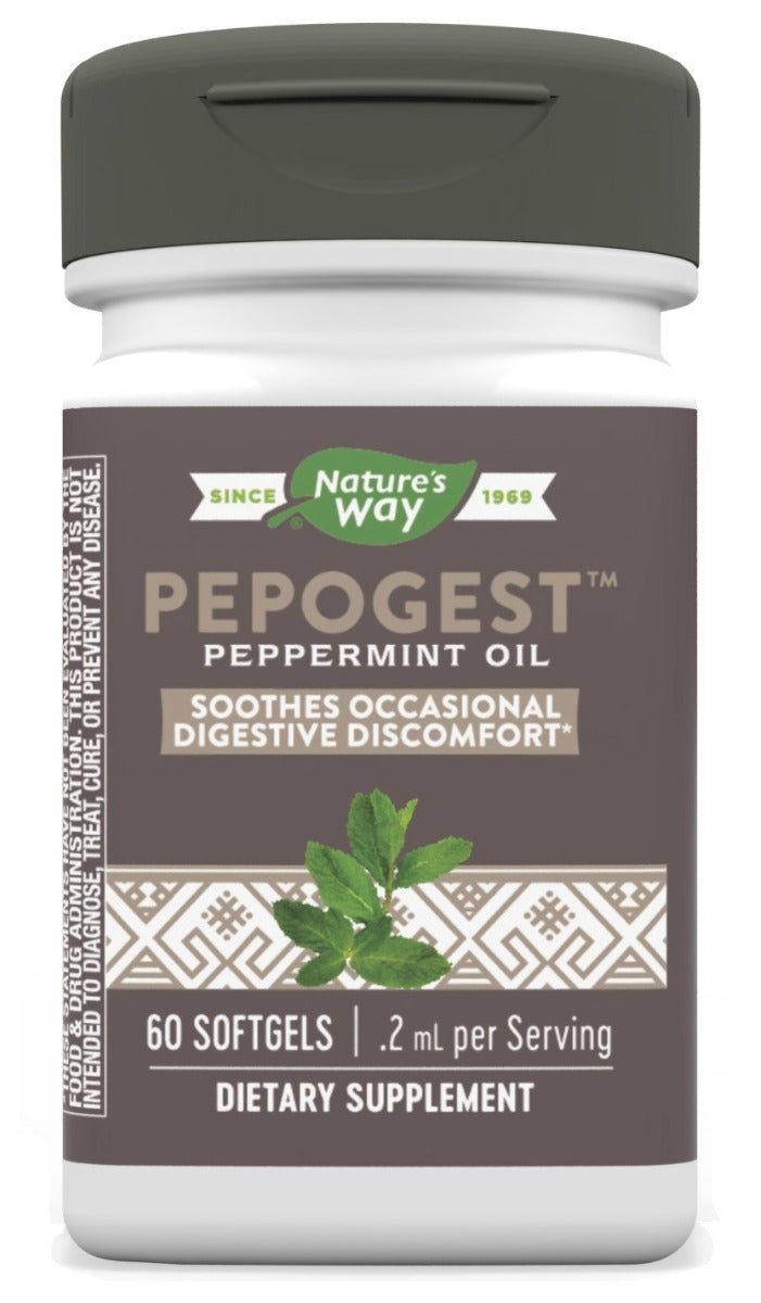 Pepogest Peppermint Oil 60 Softgels