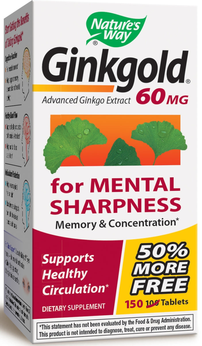 Ginkgold 60 mg 150 Tablets