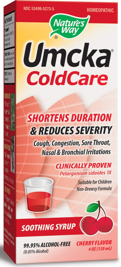 Umcka ColdCare Soothing Syrup Cherry Flavor 4 fl oz (120 ml)