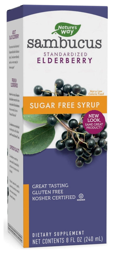 Sambucus Sugar-Free Elderberry Syrup 8 fl oz (240 ml)