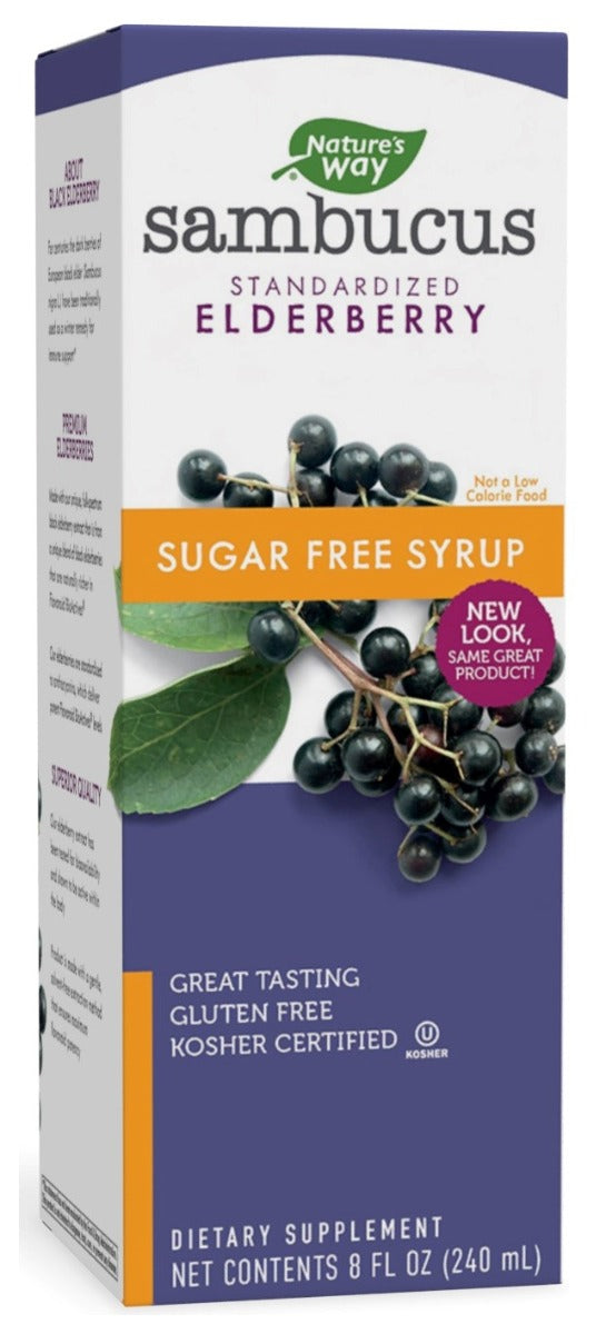 Sambucus Sugar-Free Elderberry Syrup 8 fl oz (240 ml)