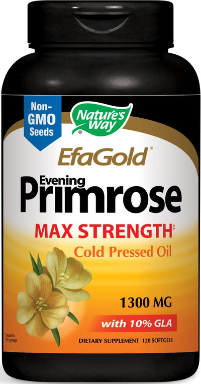 EfaGold Evening Primrose Max Strength 1300 mg 120 Softgels