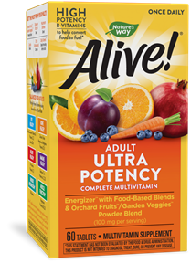 Alive! Once Daily Multi-Vitamin Ultra Potency 60 Tablets by Nature&