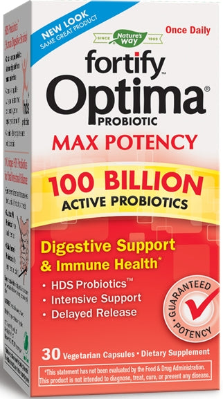 Fortify Optima Max Potency Probiotic 30 Vegetarian Capsules